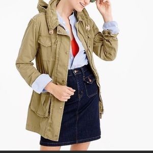 J.Crew Military Fatigue Green Cotton Jacket G0874 XL